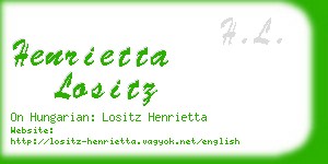henrietta lositz business card